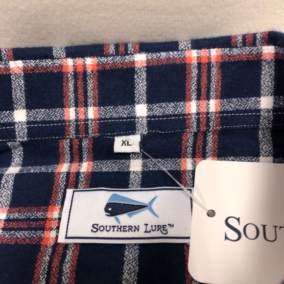 NWT Southern Lure Flannel Button Down Dress Shirt - Picture 2 of 8